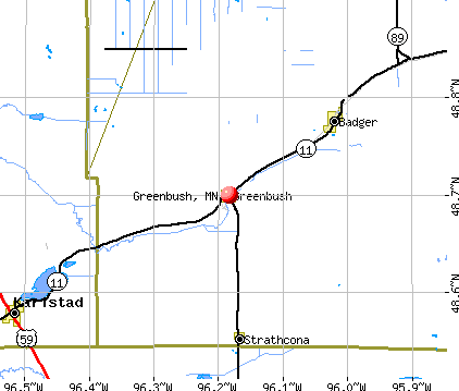 Greenbush, MN map