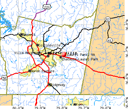 Laurel Park, VA map