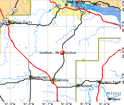 Goodhue, MN map