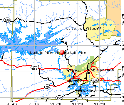 Mountain Pine, AR map