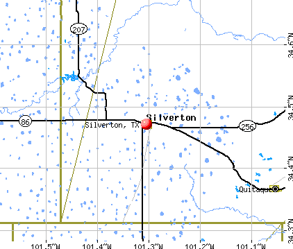 Silverton, TX map