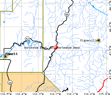 Horseshoe Bend, ID map