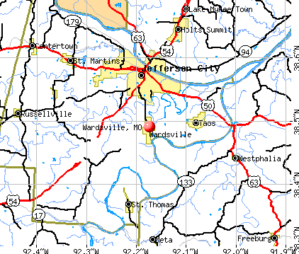 Wardsville, MO map
