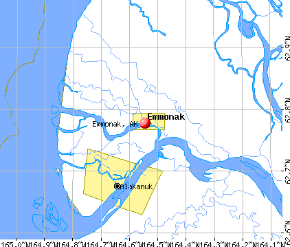 Emmonak, AK map