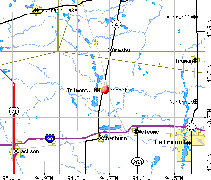 Trimont, MN map