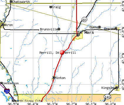 Merrill, IA map