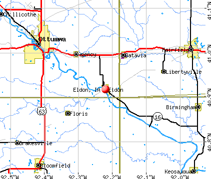 Eldon, IA map