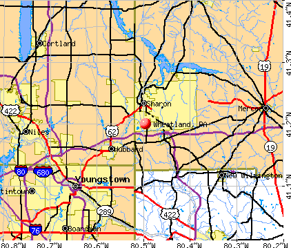 Wheatland, PA map
