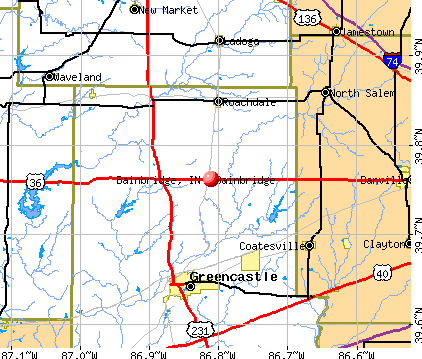 Bainbridge, IN map