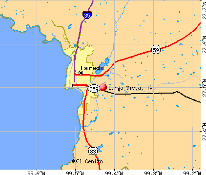 Larga Vista, TX map