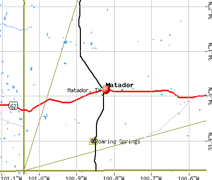 Matador, TX map