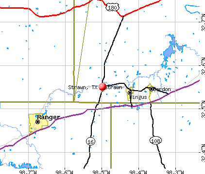 Strawn, TX map