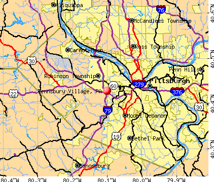 Pennsbury Village, PA map