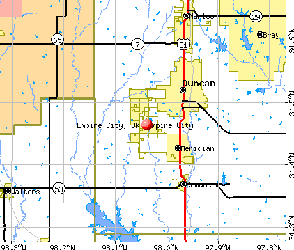 Empire City, OK map