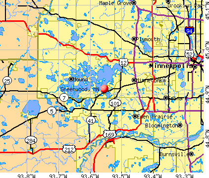 Greenwood, MN map