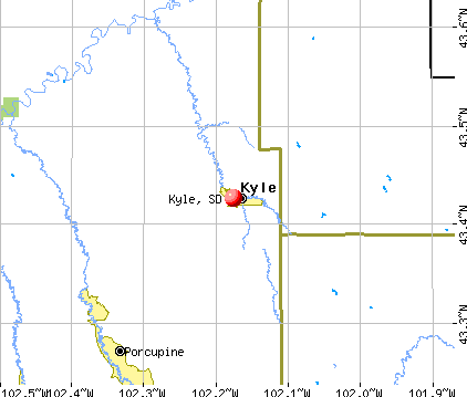 Kyle, SD map