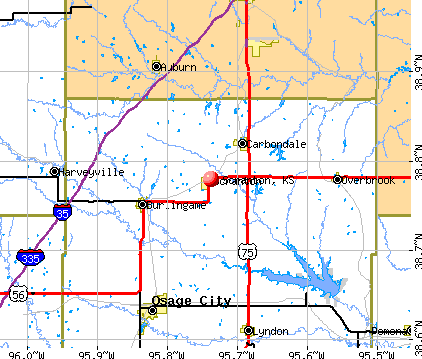 Scranton, KS map
