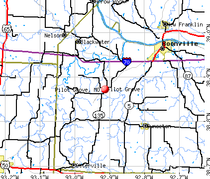 Pilot Grove, MO map