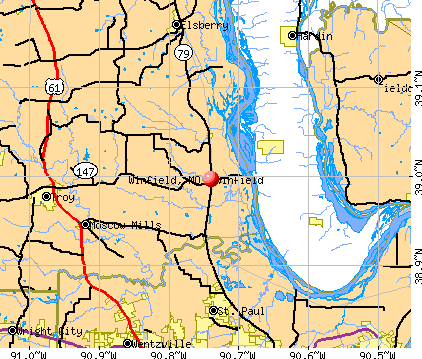 Winfield, MO map