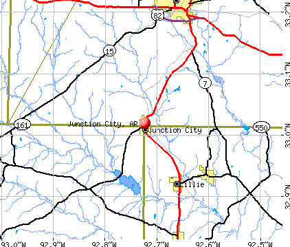 Junction City, AR map