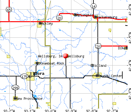 Wellsburg, IA map