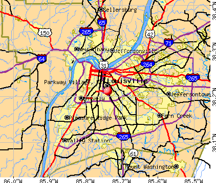 Parkway Village, KY map