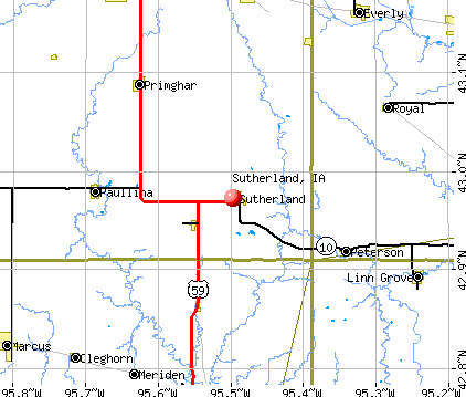 Sutherland, IA map