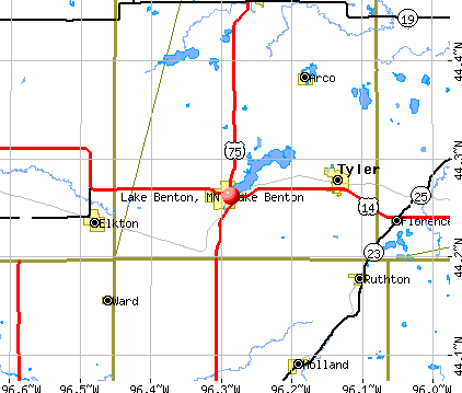 Lake Benton, MN map