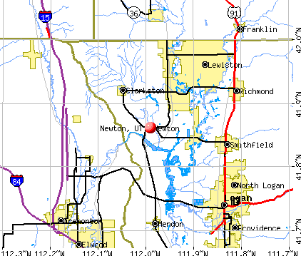 Newton, UT map