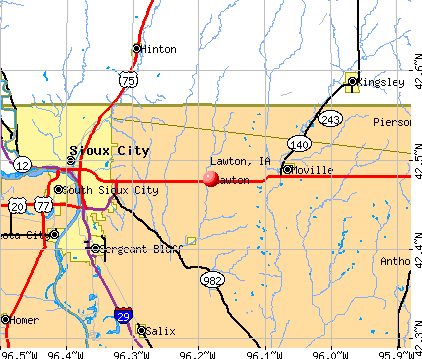 Lawton, IA map