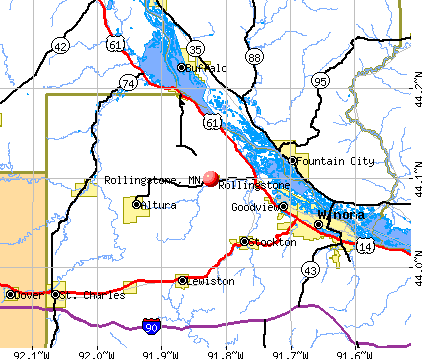 Rollingstone, MN map