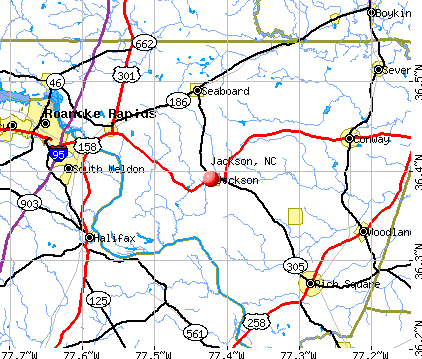 Jackson, NC map