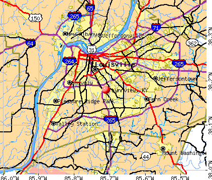 Lynnview, KY map