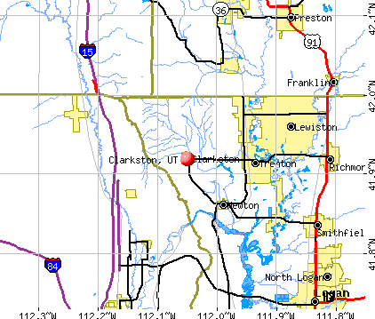 Clarkston, UT map