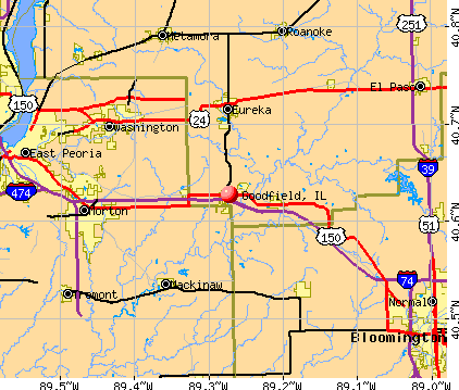 Goodfield, IL map