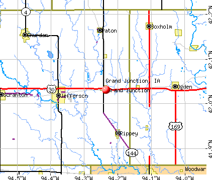 Grand Junction, IA map