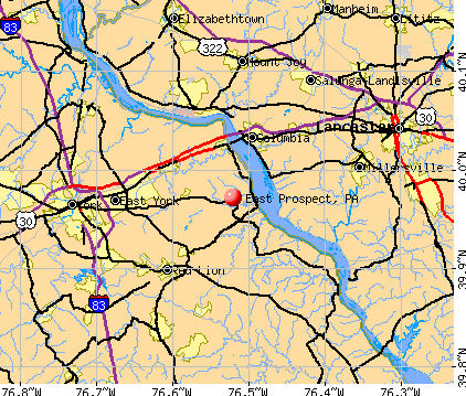 East Prospect, PA map
