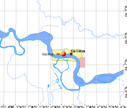 Galena, AK map