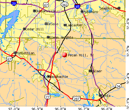 Pecan Hill, TX map