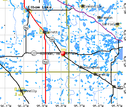 Hoffman, MN map