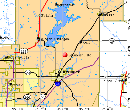 Sequoyah, OK map