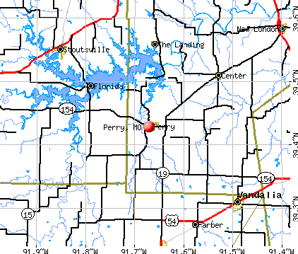 Perry, MO map