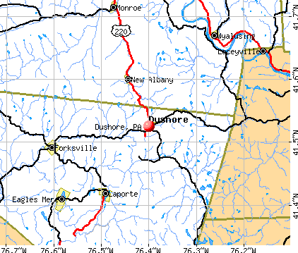 Dushore, PA map