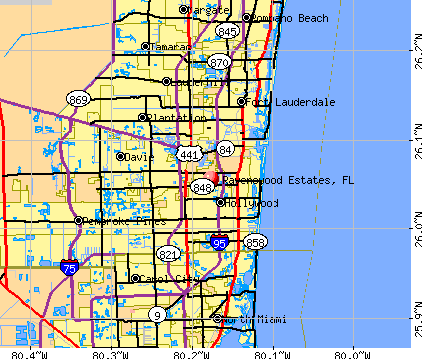 Ravenswood Estates, FL map