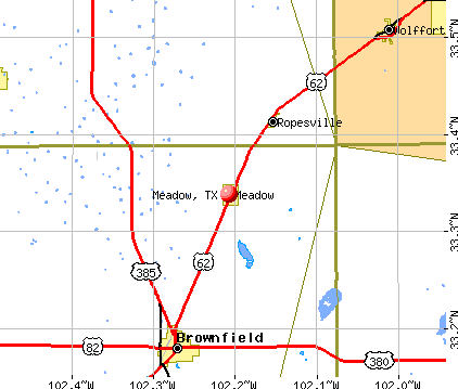 Meadow, TX map