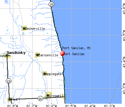 Port Sanilac, MI map