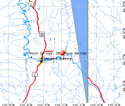 Moyie Springs, ID map