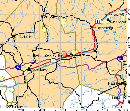 Briar Creek, PA map