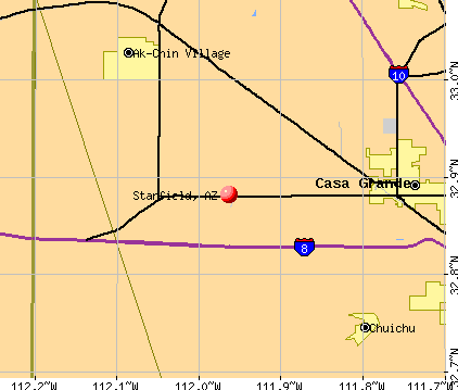 Stanfield, AZ map
