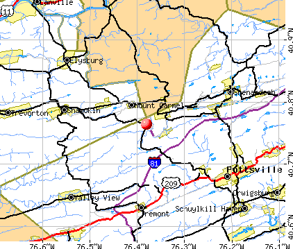Lavelle-Locustdale, PA map